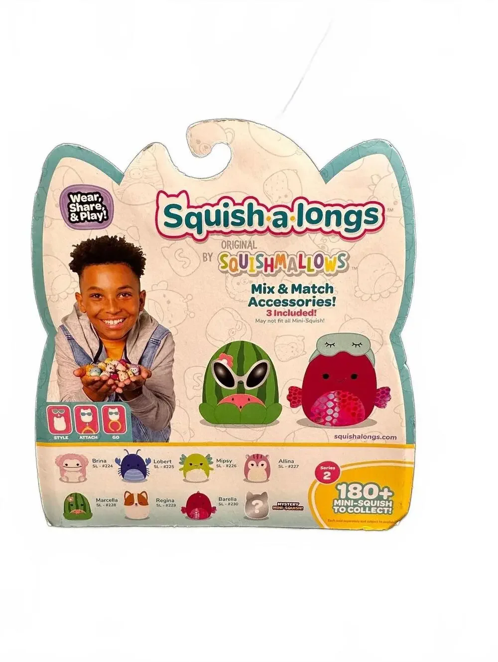 Squish-a-longs Series 2 Mini-Squish Collectible Set with Mystery Mini-Squish